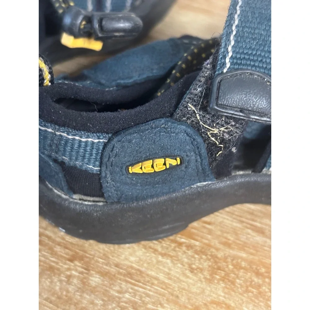 Keen Newport H2 Kids Navy Blue Yellow Waterproof Hiking Sandals 1026279 SZ‎ 10